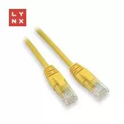 Kabel krosowy LYNX UTP Cat5e, PVC, CCA, 5m, żółty