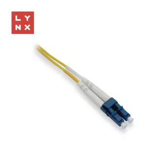 LYNX duplex patch cable SM, OS2, LC/LC, 9/125µm, 15m