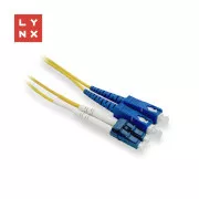 LYNX duplex patch cable SM, OS2, LC/SC, 9/125µm, 2m