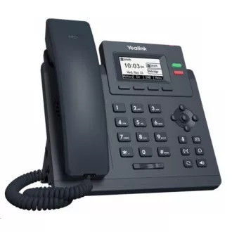 Telefon IP Yealink SIP-T31G, grafika 2, 3" 132x64, 2x RJ45 10/100/1000, PoE, 2x SIP, z adapterem