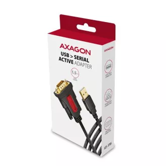 AXAGON ADS-1PSN, adapter / kabel szeregowy USB-A 2.0 do RS-232 DB9-M Prolific 1,5 m