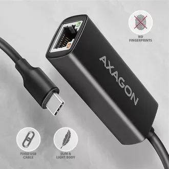 AXAGON ADE-ARC, USB-C 3.2 Gen 1 - karta sieciowa Gigabit Ethernet, Realtek 8153, automatyczna instalacja