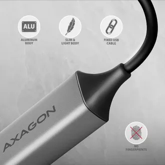 AXAGON ADE-TXCA, USB-C   USB-A 3.2 Gen 1 - karta sieciowa Gigabit Ethernet, Asix AX88179, automatyczna instalacja