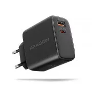 Ładowarka sieciowa AXAGON ACU-PQ45 GaN 45W, 2x port (USB-A   USB-C), PD3.0/PPS/QC4 /SFC 2.0/AFC/Apple