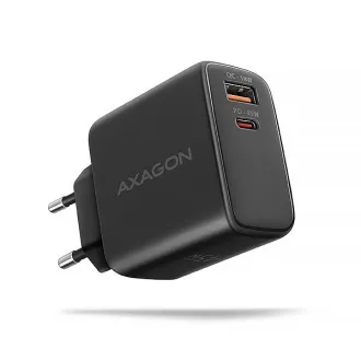 Ładowarka sieciowa AXAGON ACU-PQ45 GaN 45W, 2x port (USB-A   USB-C), PD3.0/PPS/QC4 /SFC 2.0/AFC/Apple