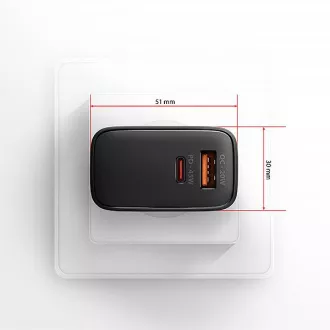 Ładowarka sieciowa AXAGON ACU-PQ45 GaN 45W, 2x port (USB-A   USB-C), PD3.0/PPS/QC4 /SFC 2.0/AFC/Apple