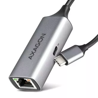 AXAGON ADE-TXPD, USB-C 3.2 Gen 1 - karta sieciowa Gigabit Ethernet, Asix AX88179, PD 100W, automatyczna instalacja