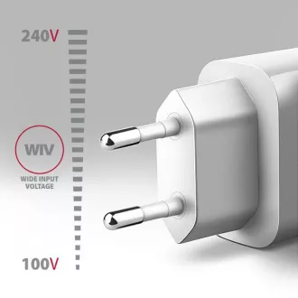 AXAGON ACU-QC18W, ładowarka sieciowa 18 W, 1x port USB-A, QC3.0/AFC/Apple, biała