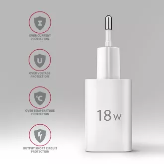 AXAGON ACU-QC18W, ładowarka sieciowa 18 W, 1x port USB-A, QC3.0/AFC/Apple, biała