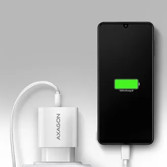 AXAGON ACU-QC18W, ładowarka sieciowa 18 W, 1x port USB-A, QC3.0/AFC/Apple, biała
