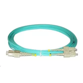 Dupleksowy kabel krosowy MM 50/125, OM3, SC-SC, LS0H, 1m