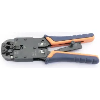 Szczypce zaciskowe PROFI z grzechotką do złączy RJ10, RJ11, RJ12, RJ45, DEC