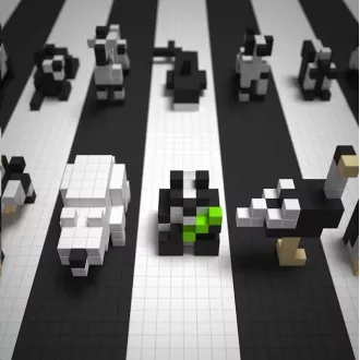 Zestaw magnetyczny PIXIO Black & White Animals Zestaw magnetyczny PIXIO Black & White Animals