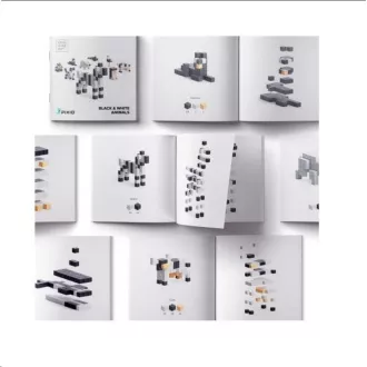 Zestaw magnetyczny PIXIO Black & White Animals Zestaw magnetyczny PIXIO Black & White Animals
