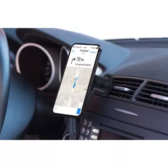 CONNECT IT InCarz MagSafe uniwersalna magnetyczna bezprzewodowa ładowarka samochodowa, czarna