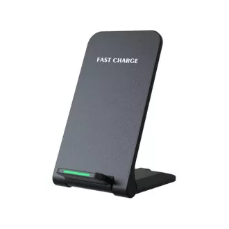 1stCOOL Wireless QI Charger H18, składana podstawka, USB-C, czarna