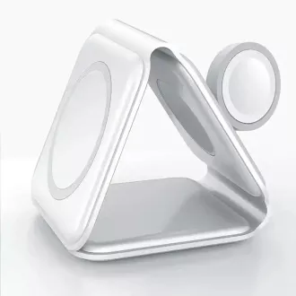 Bezprzewodowa przenośna ładowarka QI 1stCOOL 3 w 1, MagSafe, USB-C, czarna