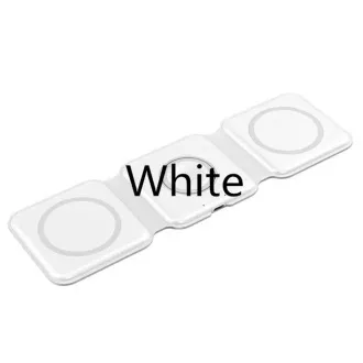 Bezprzewodowa przenośna ładowarka QI 1stCOOL 3 w 1, MagSafe, USB-C, biała