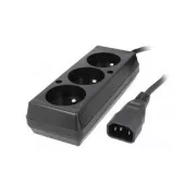 Przedłużacz 3x230V do UPS (IEC320-C14), 30cm