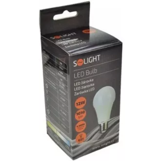 Żarówka LED Solight, klasyczny kształt, 12W, E27, 4000K, 270°, 1020lm