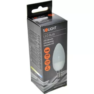 Żarówka Solight LED, świecowa, 4W, E14, 3000K, 340lm