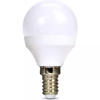 Żarówka LED Solight, miniglob, 6W, E14, 3000K, 510lm, biała