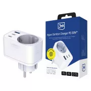 Ładowarka sieciowa 3mk Comfort Charger GaN 30W, biała