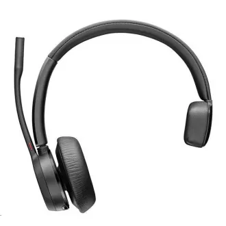 Bezprzewodowy zestaw słuchawkowy Poly Voyager 4310 MS Teams, adapter BT700 USB-C, mono, podstawka ładująca