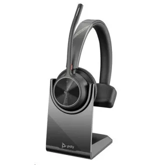 Bezprzewodowy zestaw słuchawkowy Poly Voyager 4310 MS Teams, adapter BT700 USB-C, mono, podstawka ładująca