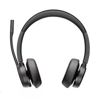 Bezprzewodowy zestaw słuchawkowy Poly Voyager 4320, adapter BT700 USB-A, zestaw stereo, podstawka ładująca