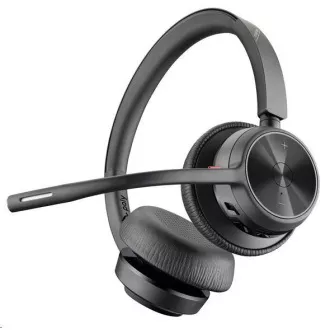Bezprzewodowy zestaw słuchawkowy Poly Voyager 4320, adapter BT700 USB-A, zestaw stereo, podstawka ładująca