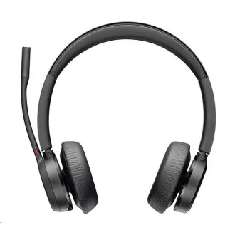 Bezprzewodowy zestaw słuchawkowy Poly Voyager 4320, adapter BT700 USB-C, zestaw stereo, podstawka ładująca Bezprzewodowy zestaw słuchawkowy Poly Voyager 4320, adapter BT700 USB-C, zestaw stereo, podstawka ładująca