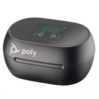 Zestaw słuchawkowy bluetooth Poly Voyager Free 60 , adapter BT700 USB-C, dotykowe etui ładujące, czarny