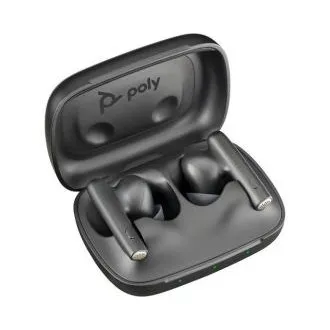 Zestaw słuchawkowy bluetooth Poly Voyager Free 60, adapter BT700 USB-A, etui ładujące, czarny