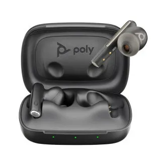 Zestaw słuchawkowy bluetooth Poly Voyager Free 60, adapter BT700 USB-A, etui ładujące, czarny