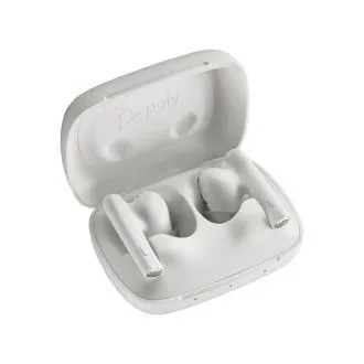Zestaw słuchawkowy bluetooth Poly Voyager Free 60, adapter BT700 USB-C, etui ładujące, biały Zestaw słuchawkowy bluetooth Poly Voyager Free 60, adapter BT700 USB-C, etui ładujące, biały