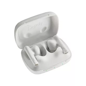 Zestaw słuchawkowy bluetooth Poly Voyager Free 60 MS Teams, adapter BT700 USB-C, etui ładujące, biały Zestaw słuchawkowy bluetooth Poly Voyager Free 60 MS Teams, adapter BT700 USB-C, etui ładujące, biały