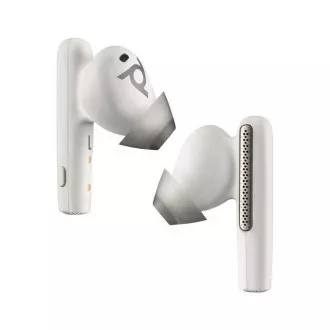 Zestaw słuchawkowy bluetooth Poly Voyager Free 60 MS Teams, adapter BT700 USB-C, etui ładujące, biały Zestaw słuchawkowy bluetooth Poly Voyager Free 60 MS Teams, adapter BT700 USB-C, etui ładujące, biały