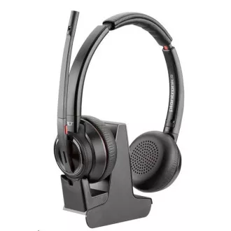 Zestaw słuchawkowy Poly Savi 8220 UC-M, DECT, ANC, USB-A, stereo Zestaw słuchawkowy Poly Savi 8220 UC-M, DECT, ANC, USB-A, stereo