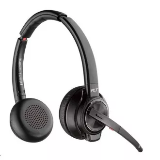 Zestaw słuchawkowy Poly Savi 8220 UC-M, DECT, ANC, USB-A, stereo Zestaw słuchawkowy Poly Savi 8220 UC-M, DECT, ANC, USB-A, stereo
