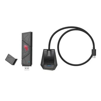 Karta sieciowa ASUS ROG USB-BE92 BE6500 USB WiFi 7 Karta sieciowa ASUS ROG USB-BE92 BE6500 USB WiFi 7