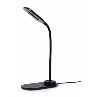 Bezprzewodowa ładowarka QI GEMBIRD, 10 W, z podświetleniem LED, czarna Bezprzewodowa ładowarka QI GEMBIRD, 10 W, z podświetleniem LED, czarna