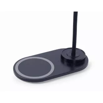 Bezprzewodowa ładowarka QI GEMBIRD, 10 W, z podświetleniem LED, czarna Bezprzewodowa ładowarka QI GEMBIRD, 10 W, z podświetleniem LED, czarna