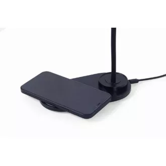 Bezprzewodowa ładowarka QI GEMBIRD, 10 W, z podświetleniem LED, czarna Bezprzewodowa ładowarka QI GEMBIRD, 10 W, z podświetleniem LED, czarna