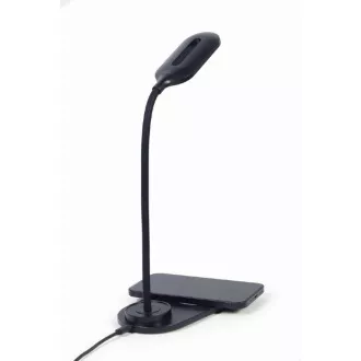Bezprzewodowa ładowarka QI GEMBIRD, 10 W, z podświetleniem LED, czarna Bezprzewodowa ładowarka QI GEMBIRD, 10 W, z podświetleniem LED, czarna