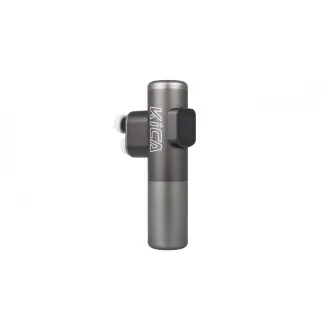 Pistolet do masażu KiCA Pro, ekran dotykowy, 3 tryby, 3 głowice, podwójna penetracja, wykonany z aluminium lotniczego, szary Pistolet do masażu KiCA Pro, ekran dotykowy, 3 tryby, 3 głowice, podwójna penetracja, wykonany z aluminium lotniczego, szary