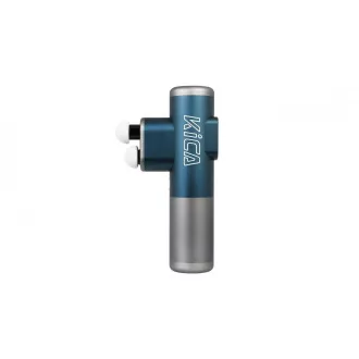 Pistolet do masażu KiCA Pro, ekran dotykowy, 3 tryby, 3 głowice, podwójna penetracja, aluminium lotnicze, niebieski