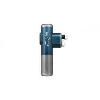 Pistolet do masażu KiCA Pro, ekran dotykowy, 3 tryby, 3 głowice, podwójna penetracja, aluminium lotnicze, niebieski