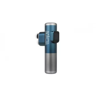 Pistolet do masażu KiCA Pro, ekran dotykowy, 3 tryby, 3 głowice, podwójna penetracja, aluminium lotnicze, niebieski