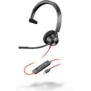 Zestaw słuchawkowy Poly Blackwire 3310, adapter USB-C/A, mono